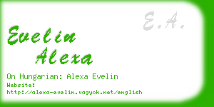 evelin alexa business card